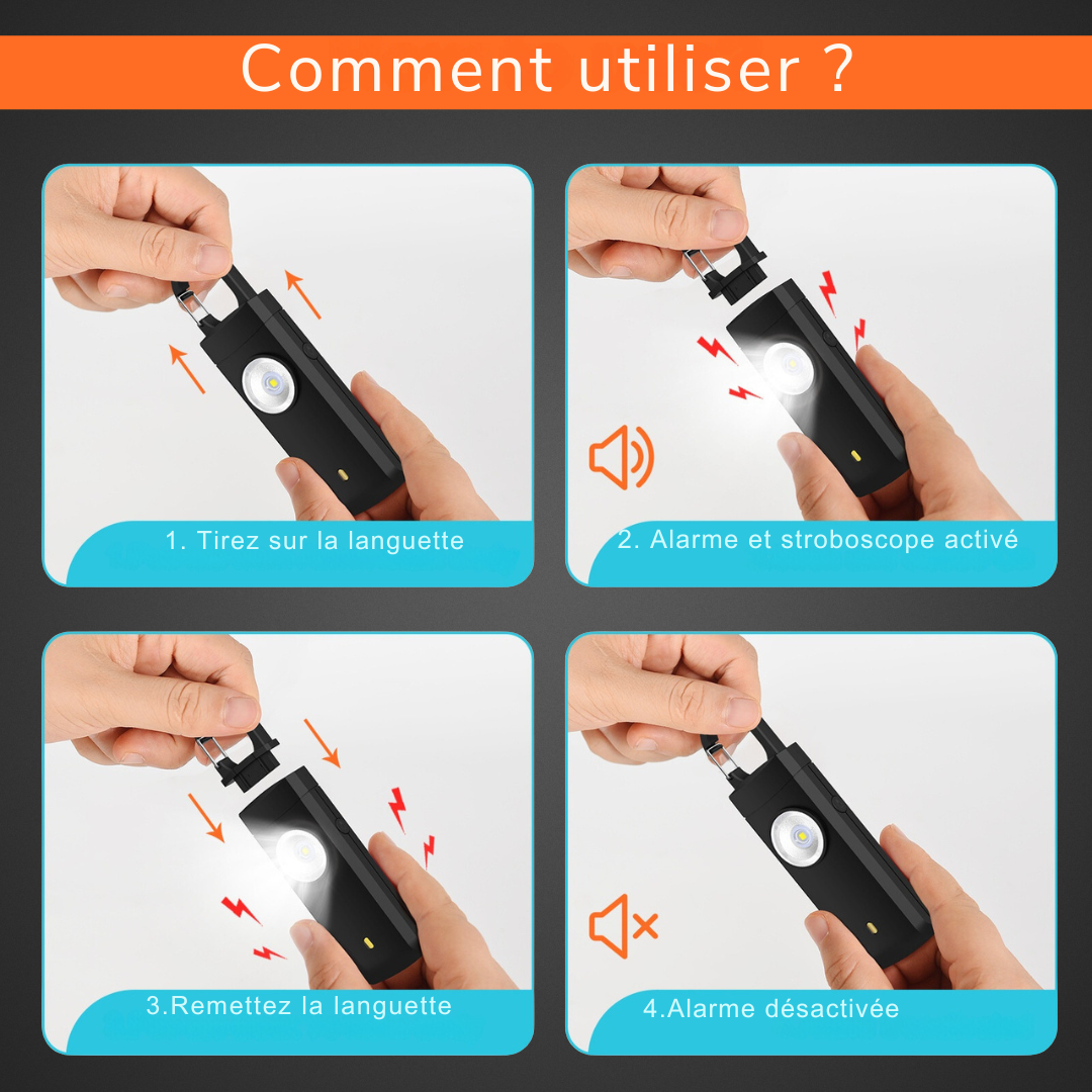 Pack Alertiz (Alarme + Sifflet à double action)